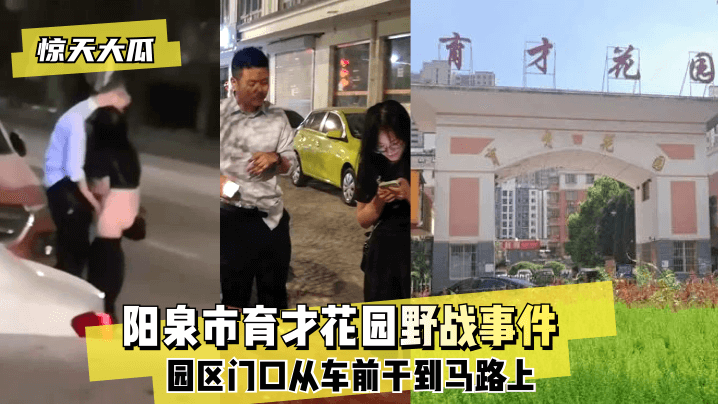 【惊天大瓜】阳泉市育才花园野战事件~园区门口从车前干到马路上~}